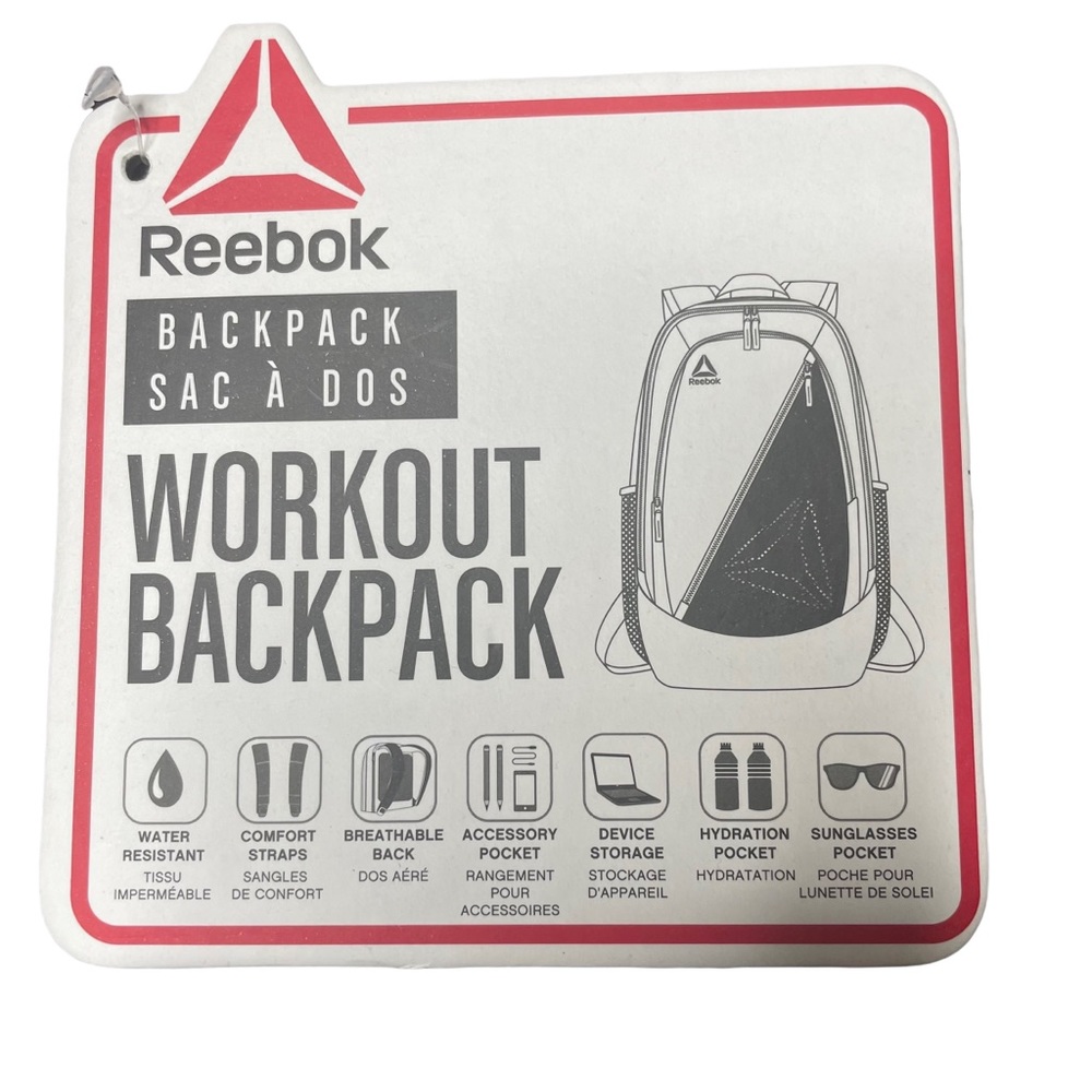 Reebok Workout Backpack New - Picture 2 of 12